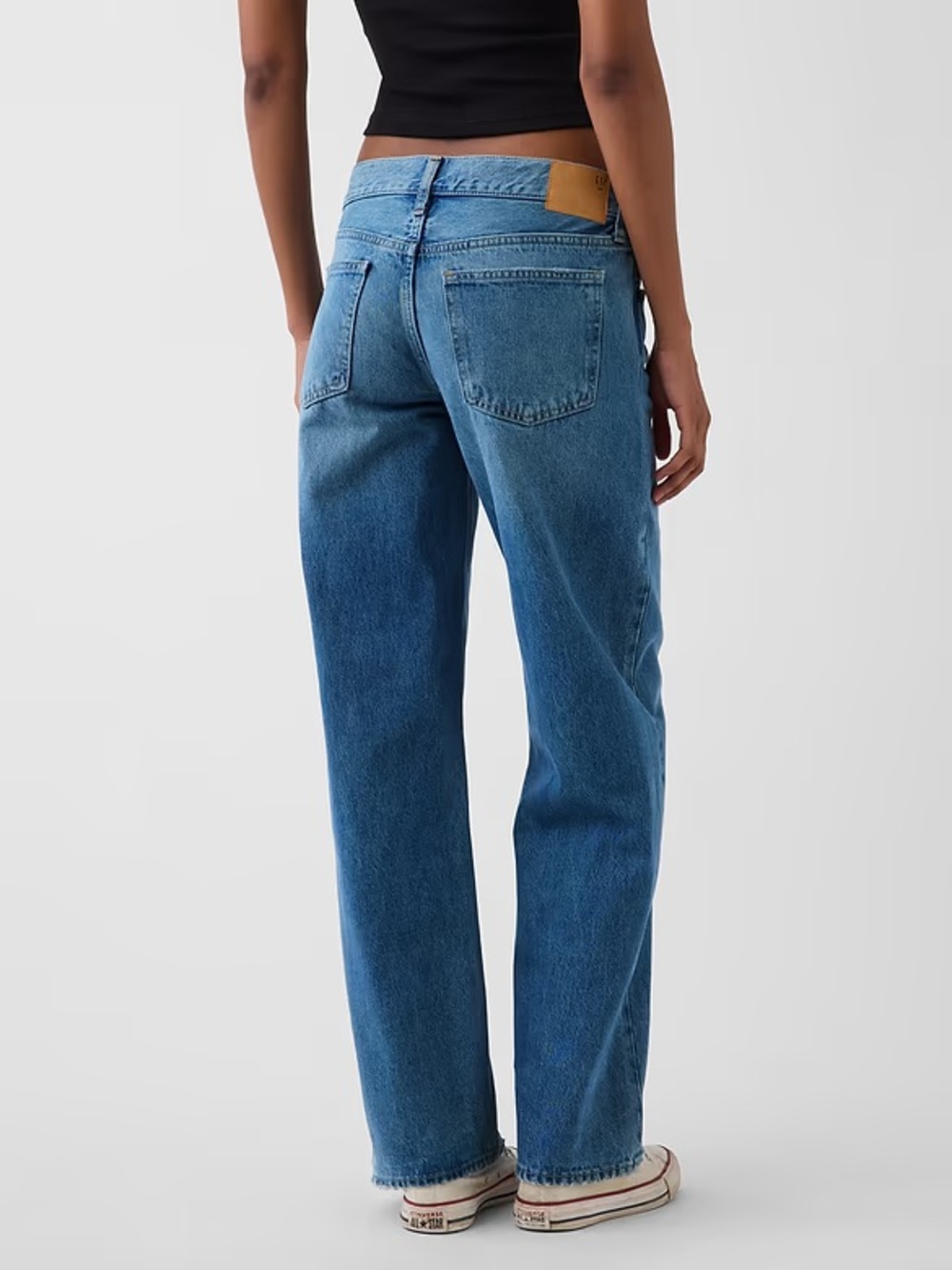 NWT GAP X HAILEY BIEBER The Hailey Low Rise Loose Jean - Light Indigo - Picture 5 of 9